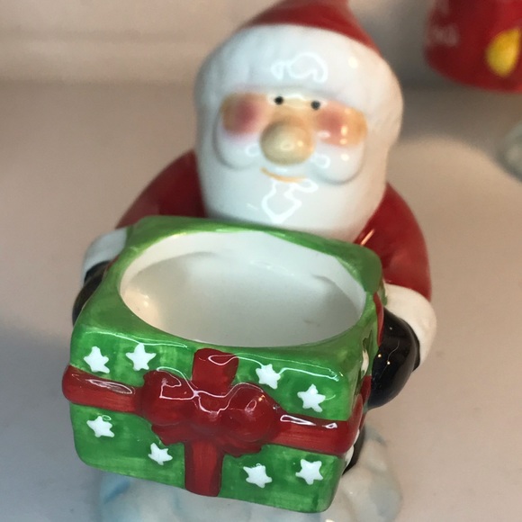 3 Christmas Tealight Holder Santa Snowman Reindeer - Picture 6 of 15